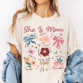 thumbnail image 1 of Boho Floral Mama Tshirt, She is Mom Tshirt, Mothers Day Tshirt, Christian Mama Tshirt, Floral Spring, 1 of 5