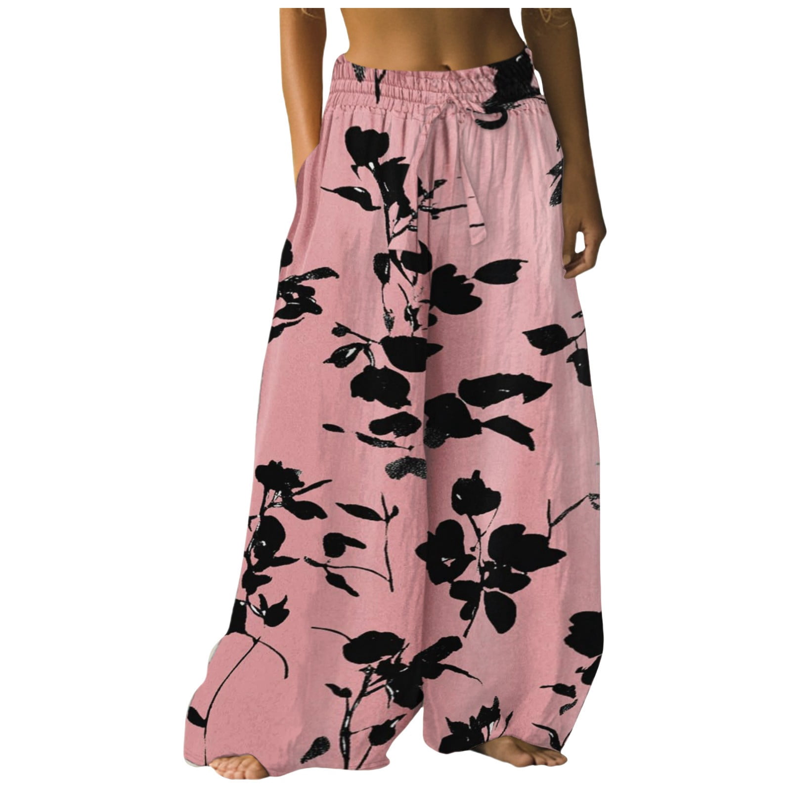 NEW Tag Red Floral  Palazzo Pants - S :::