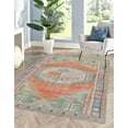 thumbnail image 1 of Boho Floral Pattern Rugs, Faded Rug, Minimal Rug, Antique Style Rugs, Turkish Rug, Office Rug, Pattern Rug, Colorful Rug, Gift For Him, 2.6'x5' - 80x150 cm, 1 of 8