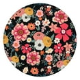 thumbnail image 1 of Boho Floral Print Round Tablecover with Elastic Hem 44 Inch Fits 38-42 Tables Easy Clean Surface Everyday Dining Events, 1 of 7