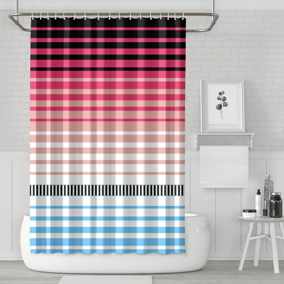 Boho Floral Shower Curtain 72x72 Inches - Tropical Leaves, Vintage Botanical Print, Waterproof Fabric for Chic Bathroom Decor, Modern Farmhouse & Bohemian Style