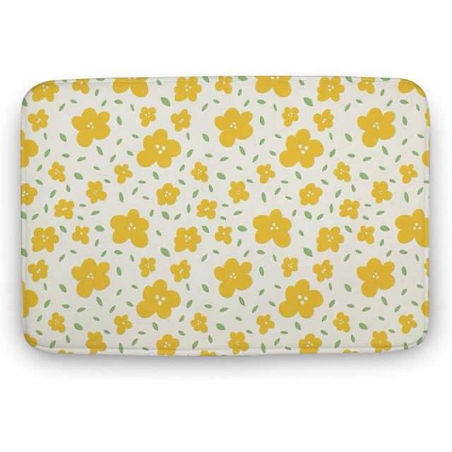 Boho Floral Shower Curtain Yellow Flower Boho Style Floral Boho Pattern