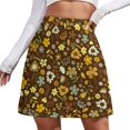 thumbnail image 1 of Boho Floral Skirt Women Vintage Flowers Print Elegant Mini Skirts Summer Street Style High, 1 of 7
