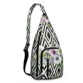 thumbnail image 1 of Boho Floral Sling Backpack – Vintage Botanical Watercolor Wildflower Crossbody Daypack with Romantic Garden & Artistic Bloom Pattern, Lightweight Travel Bag for Women & Nature Aesthetics, 1 of 4