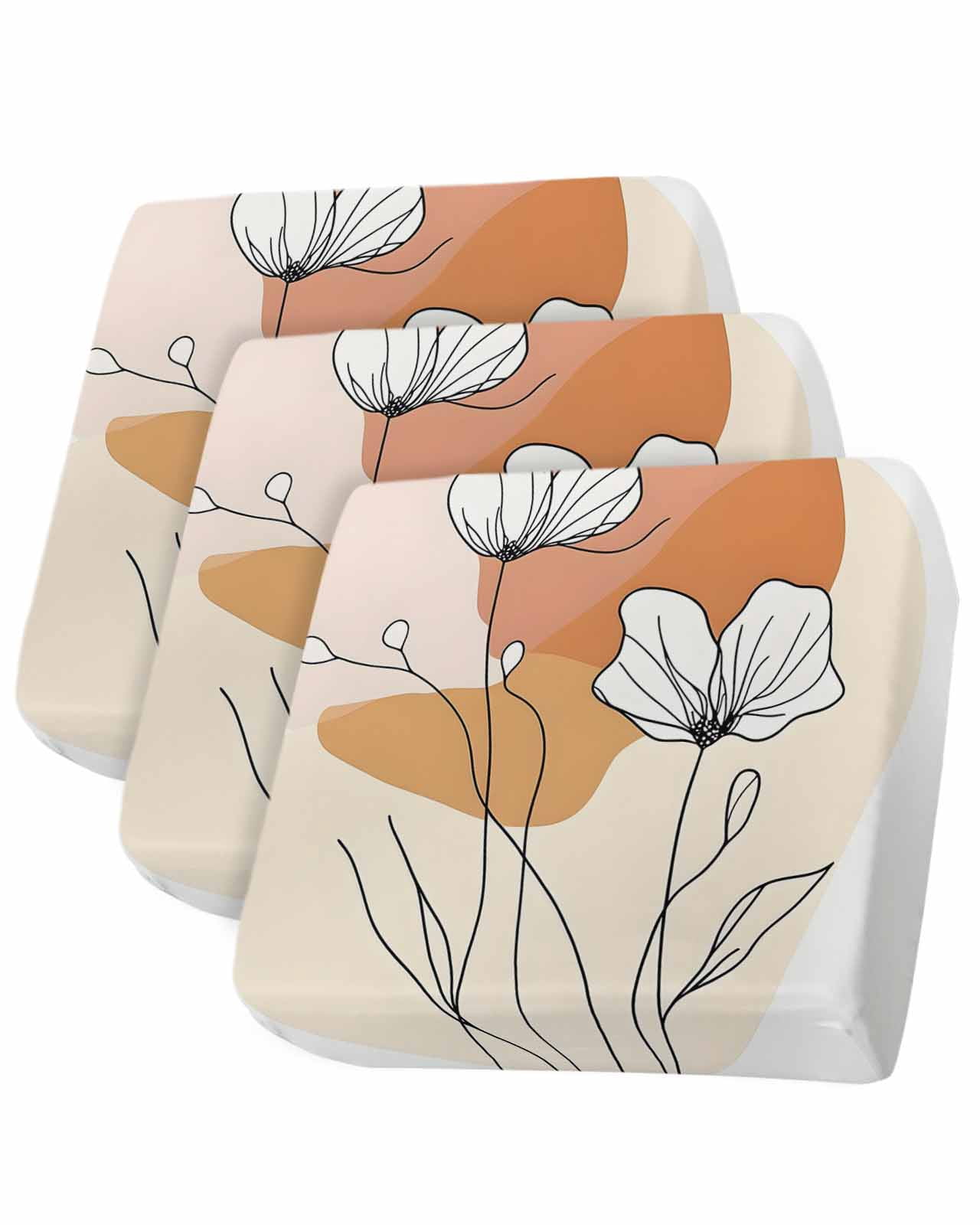 Boho Floral Sofa Couch Cushion Covers Washable, Removable Stretchable ...