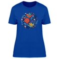 thumbnail image 1 of Boho Floral Spring Birds T-Shirt Women -Image by Shutterstock, Female XX-Large, 1 of 2