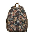 thumbnail image 1 of Boho Floral Students Backpack - Tropical Bloom and Blossom Design with Water-Repellent Oxford Fabric, Comfortable Dual Shoulder Support for School and Travel, 1 of 6