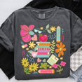 thumbnail image 1 of Boho Floral Teacher T-Shirt, Preppy Wildflower Appreciation Tee, Last Day of School Shirt, Retro Teacher Life Tee, 1 of 5
