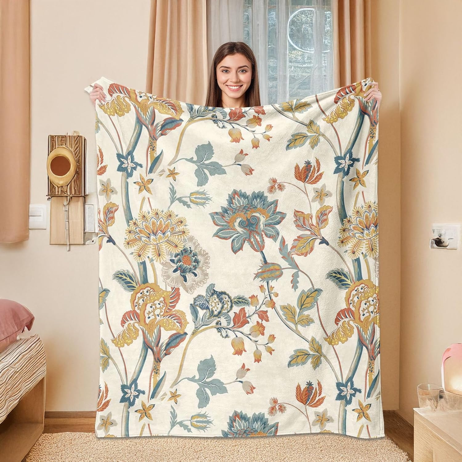 アウトドア寝具 ABCD FLEURS tassel sofa blanket アウトドア