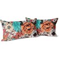 thumbnail image 1 of Boho Floral Throw Pillow Covers Set of 2 Colorful Bohemian Flower Decorative Cushions Pillowcase for Bedroom Sofa Home Decor, 12x20 Inch, Short Plush (Boho Floral 8), 1 of 5