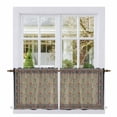 thumbnail image 1 of Boho Floral Tier Curtains 36 Inch Length, Vintage Flowers Abstract Art Ethic Tribe Cafe Short Curtains for Bathroom Over Sink, Small Kitchen Curtain Light Filtering Tiered Drapes 2 Panels 27.5"Wx36"L, 1 of 8