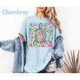 thumbnail image 1 of Boho Floral Turtle T-shirt, Nautical Beach Shirt, Aesthetic Tee, Summer Beach Shirt Gift, Cute Turtle Shirt, Women shirt, 1 of 5