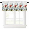 thumbnail image 1 of Boho Floral Valances for Windows Farmhouse Kitchen Curtains Valances Rod Pocket Valance Curtains for Kitchen Windows Abstract Art Modern Minimalist Clean-lined Window Valances for Bathroom 54"x18", 1 of 6