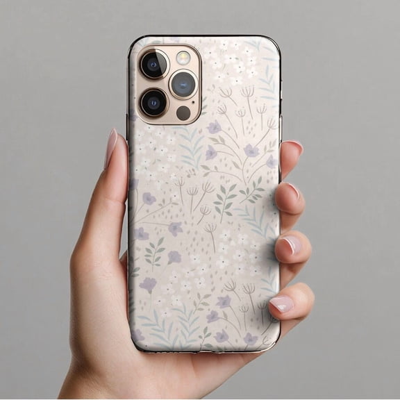Boho Floral Wildflower Design Case for iPhone 11 12 13 14 15 16 17 Pro Max Plus