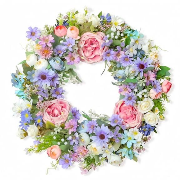 Boho Floral with Peony for Front Door Wall Wedding and Farmhouse Dcor Spring Design