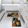 thumbnail image 1 of Boho Flower Bathroom Rug Set - 2 Piece of 17" x 24", Bohemia Bath Mats for Bathroom Non Slip, Absorbent Shower Floor Mat Washable, Carpet Floor Mats for Bathroom Decor, 1 of 6
