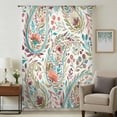 thumbnail image 1 of Boho Flower Sheer Curtains 72 Inches Long, Spring Botanical Paisley Floral Leaf Light Filering Curtains, Breathable Simi Curtain Privacy Drapes for Living Room Bedroom Lightweight Window Treatment, 1 of 9