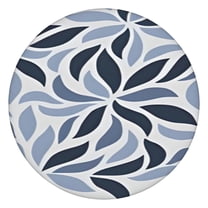 Boho Flower Tablecloth 44Inch Round Elastic, Easy-Clean Fitted Cover for 38-42 Inch Tables, for Indoor Outdoor Dining