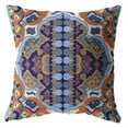 thumbnail image 1 of Boho Flower Throw Pillow with Removable Cover in Orange 18x18, 1 of 5