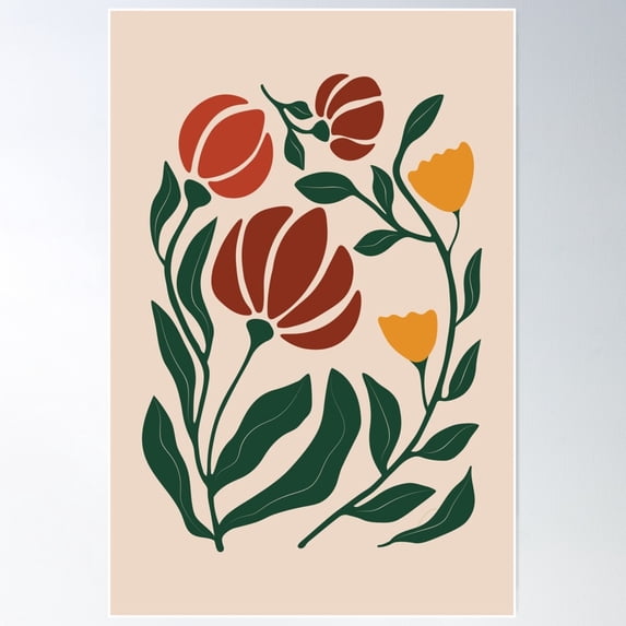 Boho Flowers 17 Poster Wall Art Home Decor Office Wall Art Living Room ...