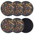thumbnail image 1 of Boho Flowers Coasters Set of 6, Absorbent Coasters for Drinks, Spring Abstract Watercolor Floral Leaf Coaster for Desk Coffee Table Protection, Home Decor House Warming Gifts 4", 1 of 8