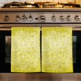 thumbnail image 1 of Boho Flowers Kitchen Towels Set of 3, Yellow Floral Vintage Bohemian Watercolor Absorbent Dish Towels for Kitchen, Microfiber Hand Towel, Quick Drying Tea Towel for Cleaning Decorative Dishcloths, 1 of 7