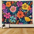 Boho Flowers Print Tapestries Wall Hanging for Bedroom Living Room