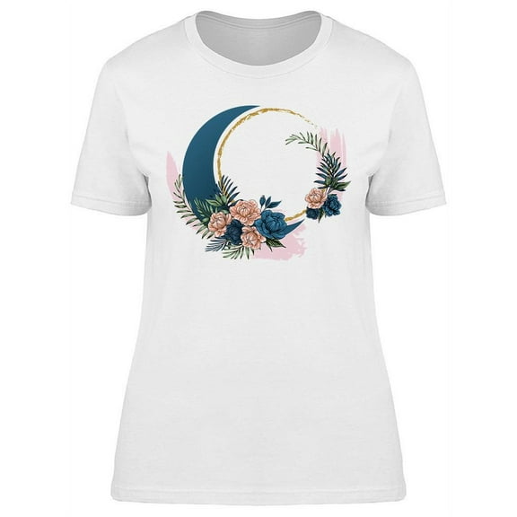Boho Flowers With Foil T-Shirt Women -Image by Shutterstock, Female 3X-Large