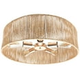 thumbnail image 1 of Tsothea 20" Boho Flush Mount Ceiling Light, Hand-Woven Natural Rattan 5-Light (Bulbs Not Included), 1 of 6