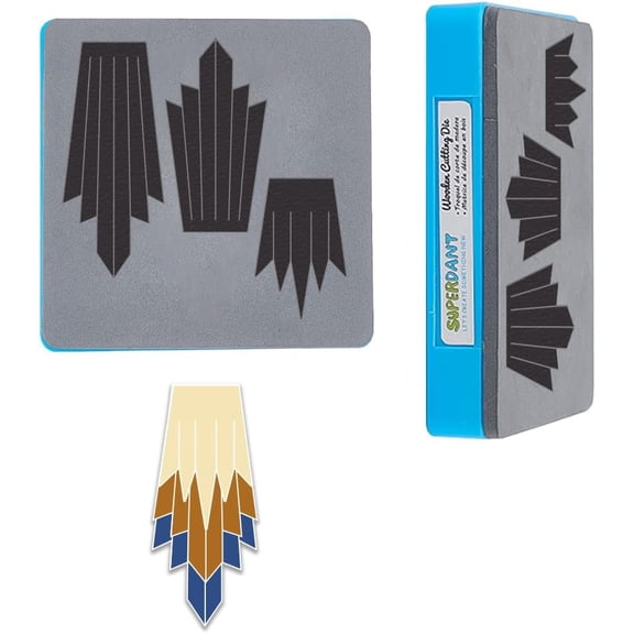 Boho Fringe Leather Earrings Cutting Die 3 Shapes Layered Tassel Earrings Die Cuts for Women Dies Cutter Machine Faux Leather Dangle Earring Dies for Jewelry Accessory Making Gifts DIY