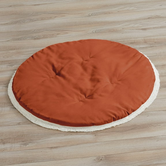 Sweet Jojo Designs Boho Fringe Orange and Ivory Baby Play Mat