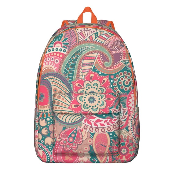 Boho Functional Paisley Backpack, Answers the Demand for a School Bag that Holds a Laptop, A Gift That Prioritizes Both Needs and Wants