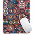 thumbnail image 1 of Boho Gaming Mouse Pad Large Mousepad for Desk Aesthetic Laptop Desk Pad with Stitched Edge 10.2×8.3 Inch Desk Accessories Small Mouse Mat for Wireless Mouse Non-Slip Rubber Base Office Home Travel, 1 of 7