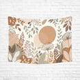 thumbnail image 1 of Bohemian Tapestry Wall Hanging, Neutral Earth Tone Boho Sun Tapestries for Dorm Living Room Bedroom Decor,Boho Room Accent, Bed Throw,60"x50", 1 of 6