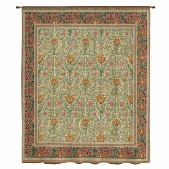 Boho Geometric Abstract Floral Sheer Curtains 63 Inches Long, Vintage Ethnic Flower Textured Light Filering Curtains, Breathable Simi Curtain Privacy Drapes for Living Room Bedroom Window Treatment