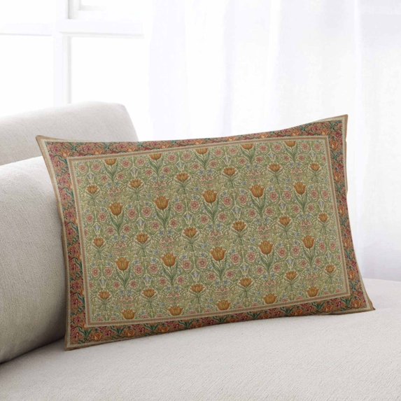 Boho Geometric Abstract Floral Throw Pillow Covers, Vintage Ethnic Flower Textured Soft Breathable Pillow Cases with Invisible Zipper, Small Pillowcases for Couch Bed Sofa Chair 16x24 Inches