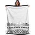 thumbnail image 1 of Boho Geometric Blanket Soft Cozy Warm Throw Blanket for Couch, Plush Fuzzy Flannel Fleece Blankets for Sofa, Abstract Art Vintage Striped Aesthetics Bed Blankets Lightweight Gifts for Women, 40"x60", 1 of 9