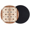 thumbnail image 1 of Boho Geometric Coasters Set of 2, Absorbent Coasters for Drinks, Country Ethnic Nation Abstract Motifs Coaster for Desk Coffee Table Protection, Home Decor House Warming Gifts 4", 1 of 8