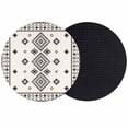 thumbnail image 1 of Boho Geometric Coasters Set of 2, Absorbent Coasters for Drinks, Simple Farmhouse Nation Abstract Motifs Coaster for Desk Coffee Table Protection, Home Decor House Warming Gifts 4", 1 of 8