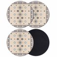 thumbnail image 1 of Boho Geometric Coasters Set of 4, Absorbent Coasters for Drinks, Retro Rustic Chic Ethnic Abstract Patterned Coaster for Desk Coffee Table Protection, Home Decor House Warming Gifts 4", 1 of 8