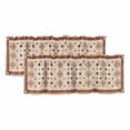 thumbnail image 1 of Boho Geometric Curtain Valances for Windows, Kitchen Valance Window Treatments Panel 2 Pack, Country Ethnic Nation Abstract Motifs Rod Pocket Short Curtains for Bathroom Bedroom 42 x 18 Inch, 1 of 8