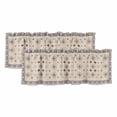 thumbnail image 1 of Boho Geometric Curtain Valances for Windows, Kitchen Valance Window Treatments Panel 2 Pack, Retro Rustic Chic Ethnic Abstract Patterned Rod Pocket Short Curtains for Bathroom Bedroom 42 x 12 Inch, 1 of 8