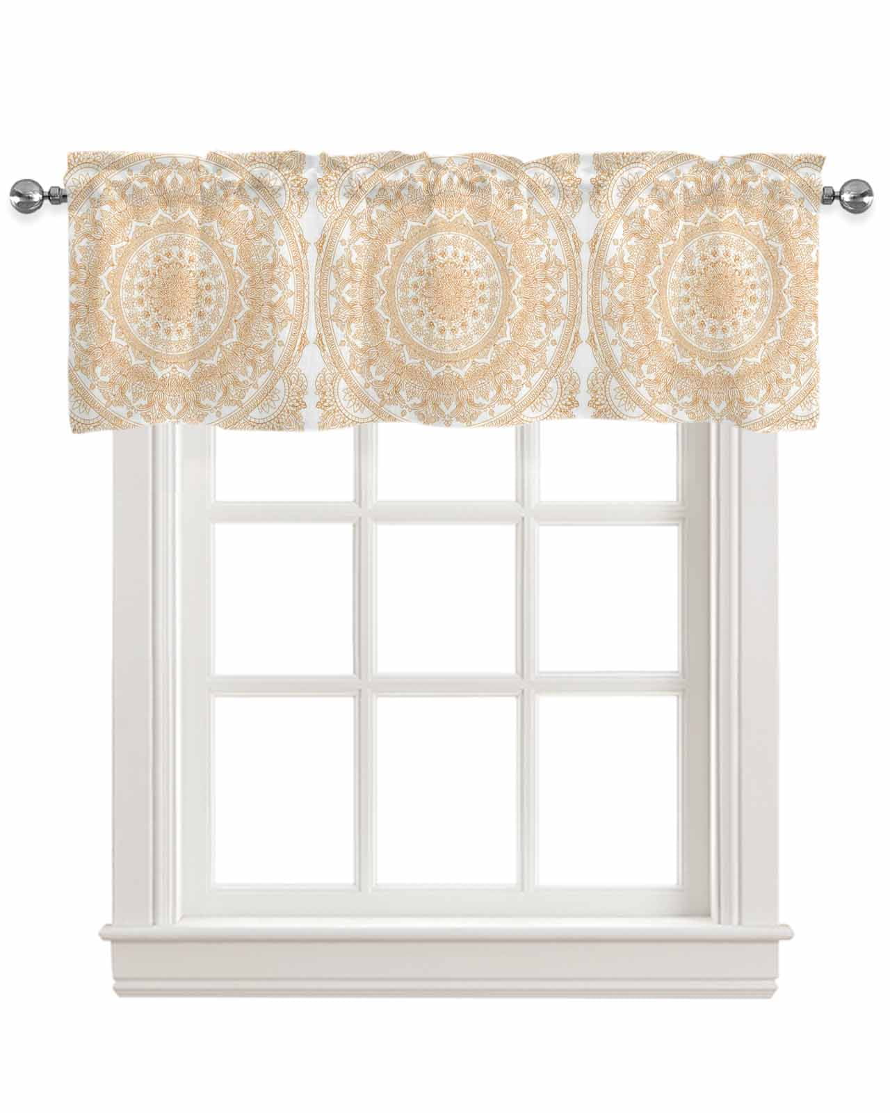 Fresh Look at Boho Geometric Kitchen Valances For Windows Farmhouse Linen Window