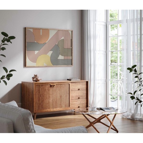 Boho Geometric Line Modern Geometric Home Wall Decor