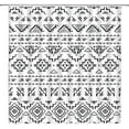 thumbnail image 1 of Boho Geometric Shower Curtain Modern Tribal Black White Southwest Aztec Fabric Bathroom Curtains Decor Set with Hook(36" WX70 H), 1 of 1