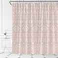 thumbnail image 1 of Boho Geometric Shower Curtain Pink Modern Farmhouse Tribal Retro Western Aztec Abstract Mid Century Art Fabric Bathroom Curtains Decor Set with Hook(36" WX70 H), 1 of 3