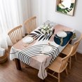 thumbnail image 1 of Boho Geometric Table Cloth Waterproof Tablecloths, Modern Abstract Art Tropical Striped Tablecloth Dining Table Cover for Kitchen Party Tabletop Outdoor, Rectangle Tablecloth 52x70 Inch, 1 of 9