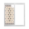 thumbnail image 1 of Boho Geometric Window Privacy Film, Retro Rustic Chic Ethnic Abstract Patterned Static Cling UV Sun Blocking Tint Film Heat Control Windows Films for Bedroom Bathroom, Window Stickers 17.7"x39.3", 1 of 8