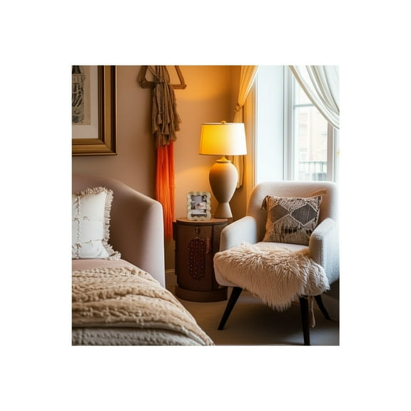 Boho Glam Picture Frame - Wavy Design Polyresin - Decorative Photo Frame for Home, Office, Bedroom, Living Room - Stylish Standing & Hanging - 9" Gold