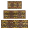 thumbnail image 1 of Boho Golden Ethnic Pattern Kitchen Rugs Sets Of 3,Kitchen Runner Rugs Non Skid Washable,Decorative Kitchen Floor Mats for Kitchen,Sink,Laundry,17"x30"+ 17"x47" + 17"x59", 1 of 6